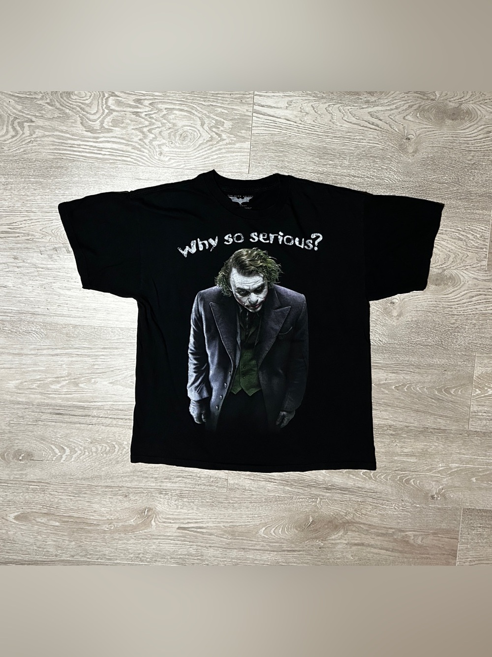 2015 Dark Knight Joker βWhy so Serious?β Menβs Graphic Promotional Shirt